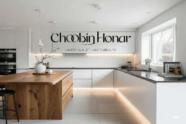 عنوان: رنگ کابینت سفید با چه رنگی ست می‌شود؟ راهنمای کامل ترکیب رنگ‌ها در آشپزخانه